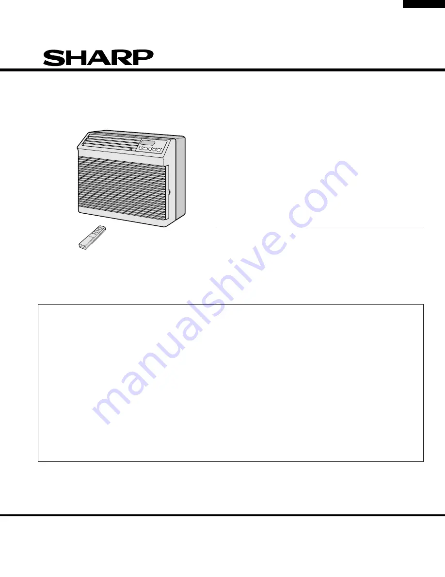 Sharp AF-S80CX Service Manual Download Page 1