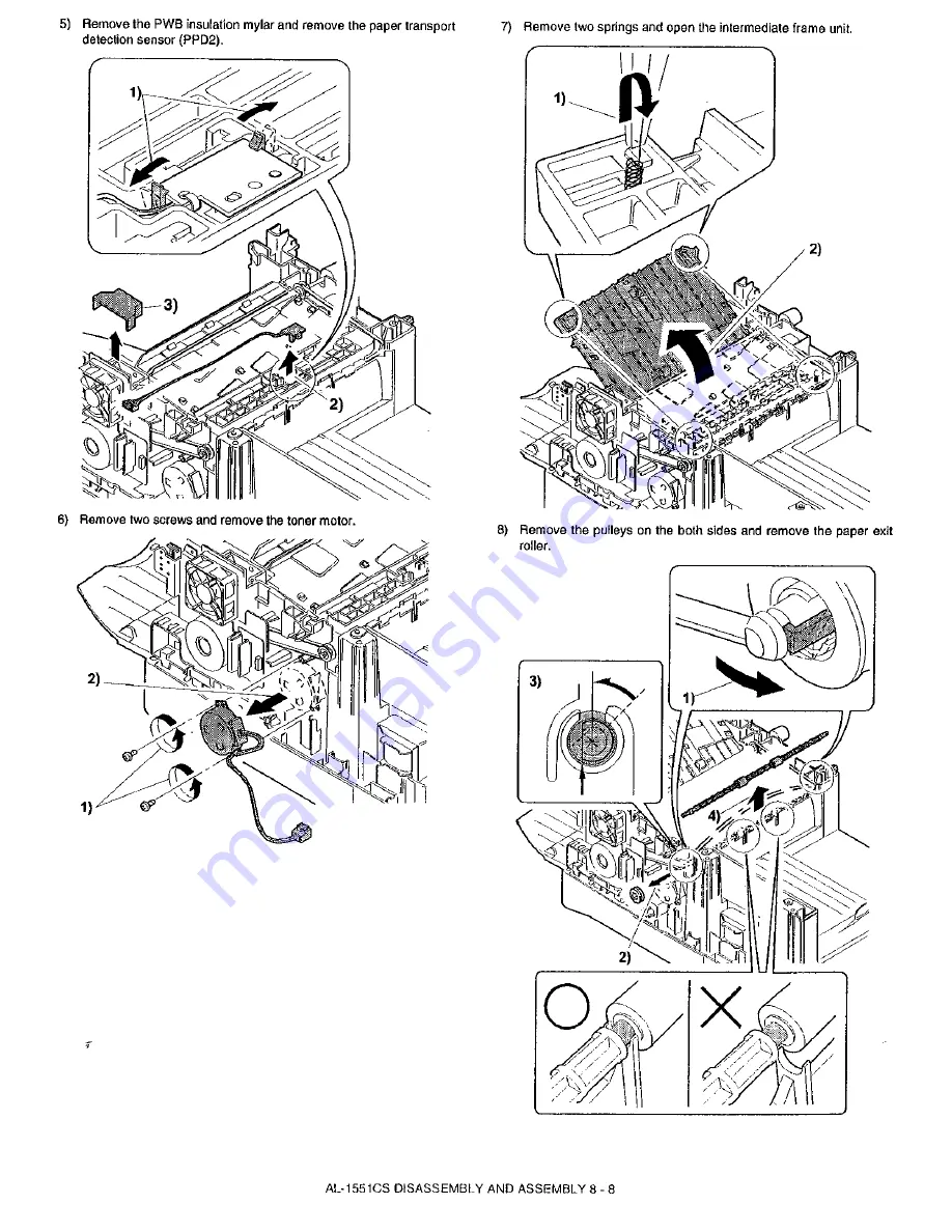 Sharp AL-1530CS Service Manual Download Page 49