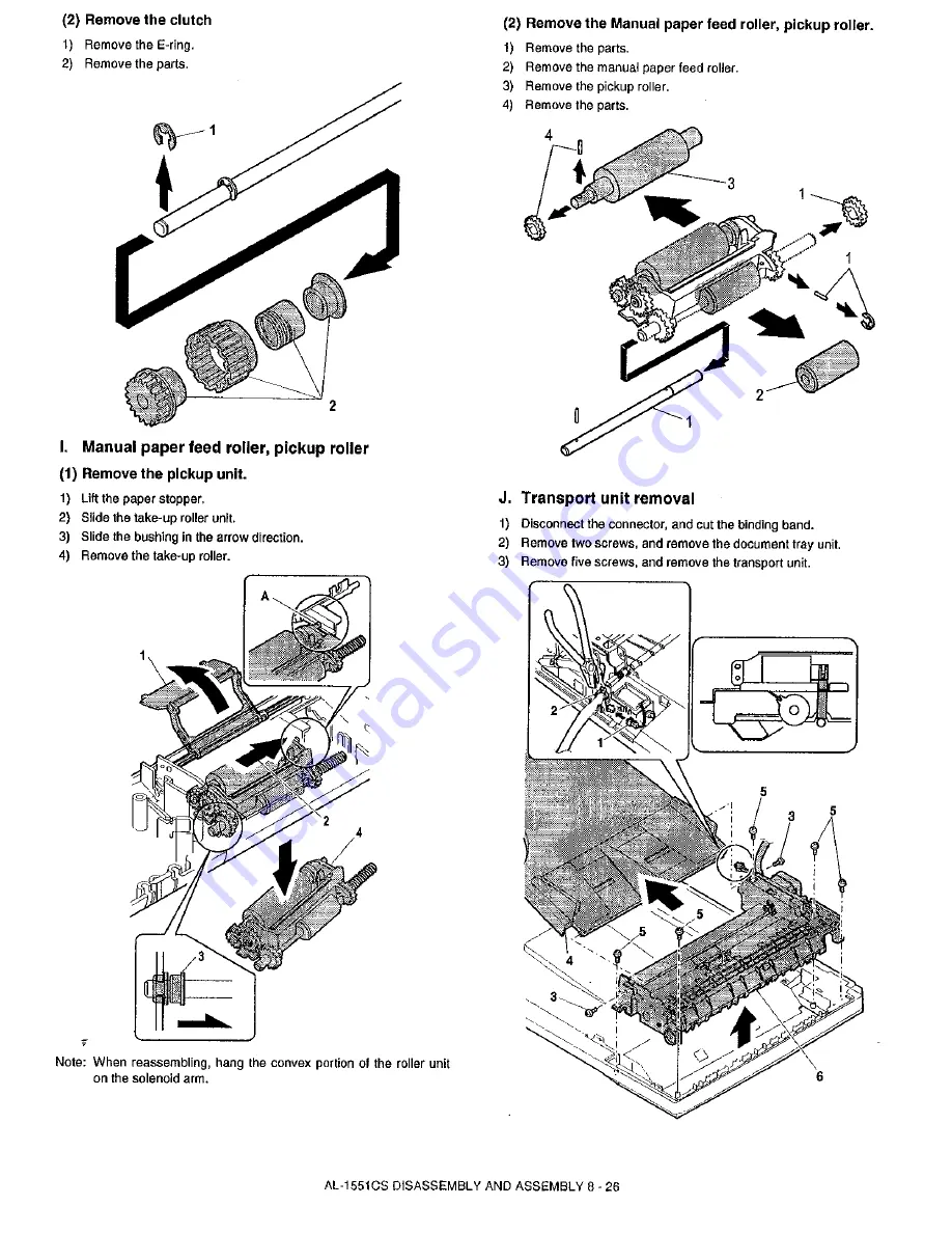 Sharp AL-1530CS Service Manual Download Page 67