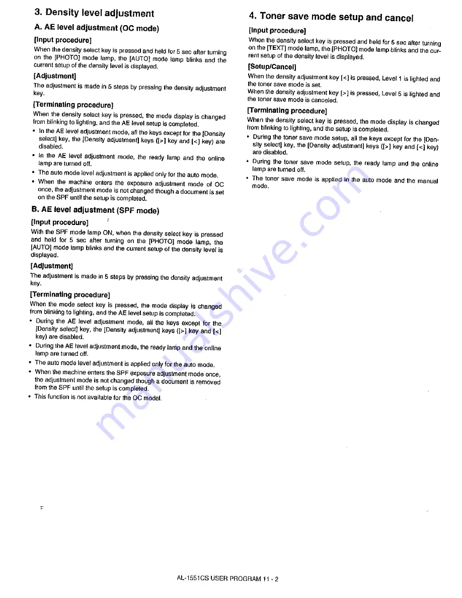 Sharp AL-1530CS Service Manual Download Page 95