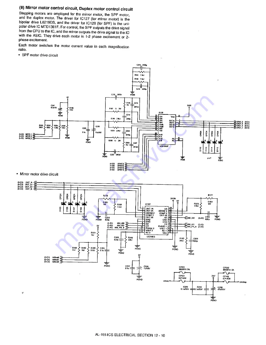 Sharp AL-1530CS Service Manual Download Page 105