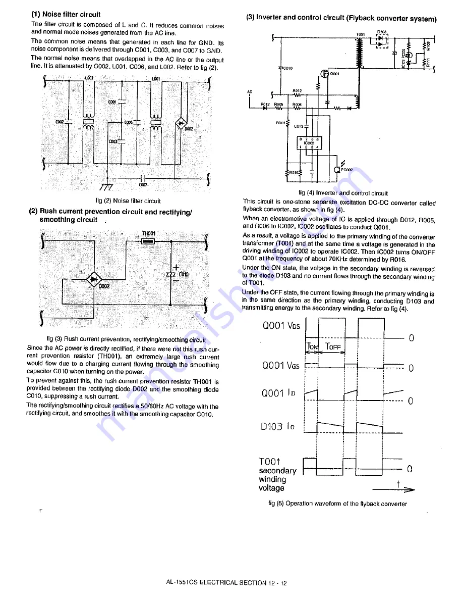 Sharp AL-1530CS Service Manual Download Page 107