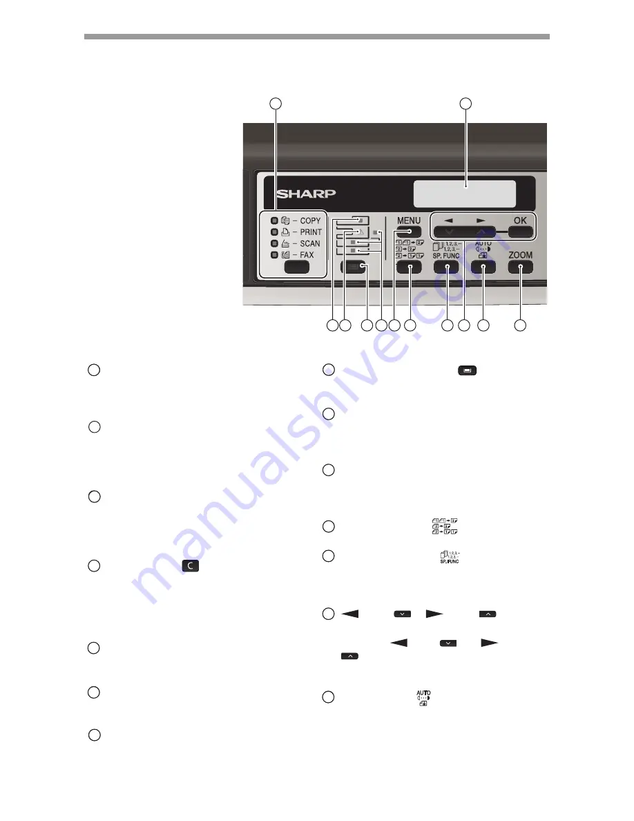 Sharp AL-2061 Скачать руководство пользователя страница 10