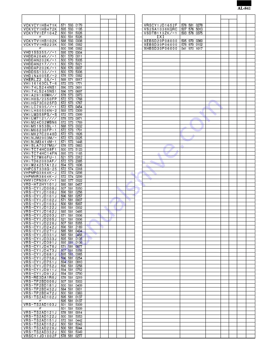 Sharp AL-841 Service Manual Download Page 25