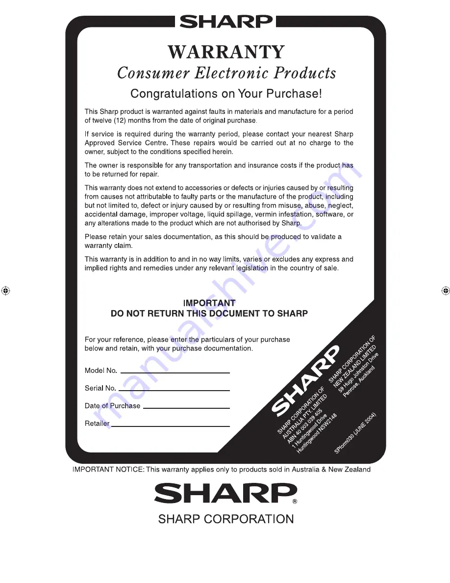 Sharp AQUOS LC-19A35X-BK Operation Manual Download Page 56