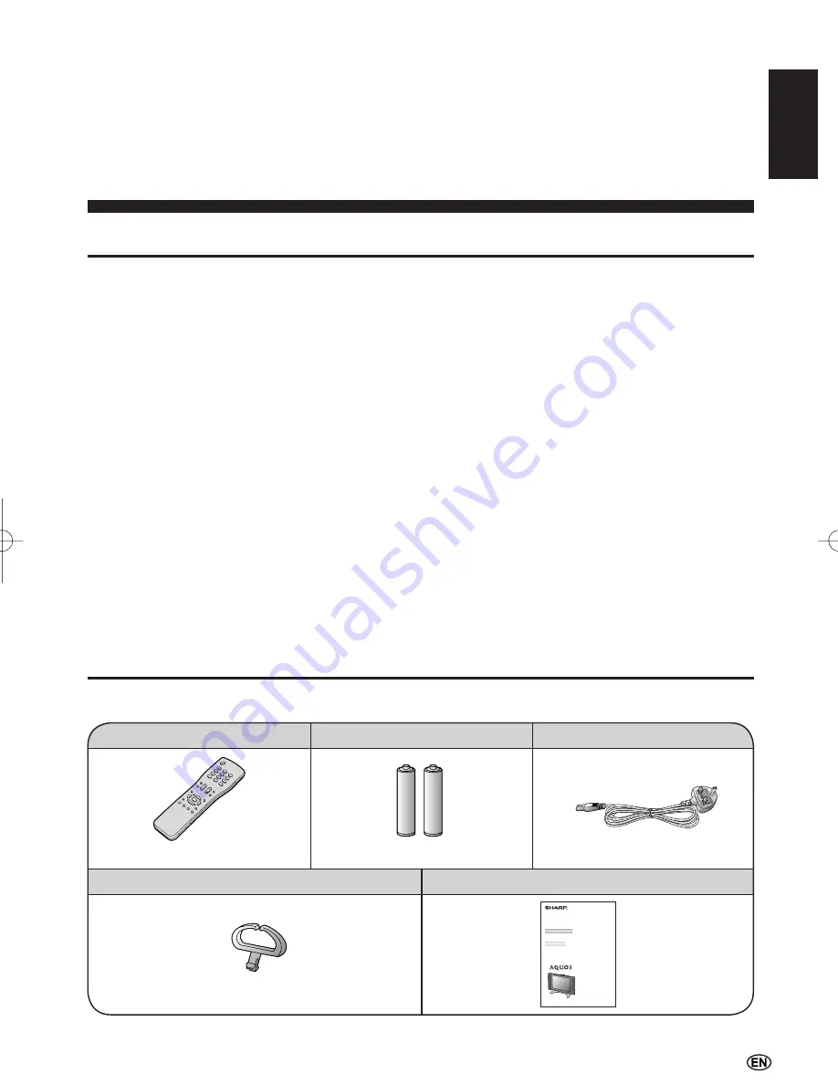 Sharp AQUOS LC-20B10N Operation Manual Download Page 2