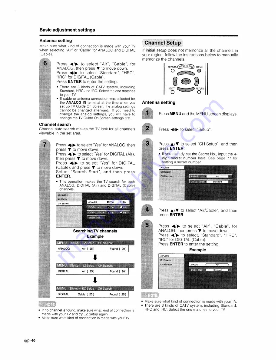 Sharp Aquos LC 26D5U Operation Manual Download Page 41