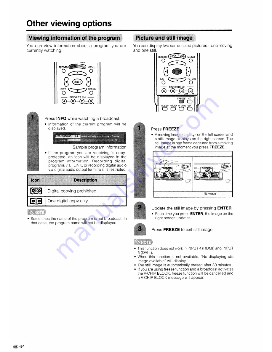 Sharp Aquos LC 26D5U Operation Manual Download Page 85