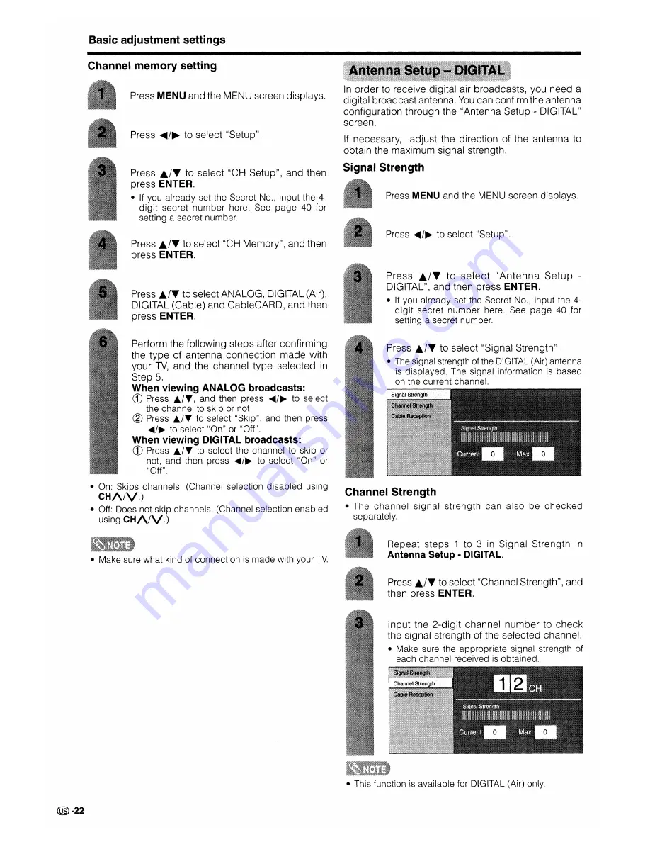 Sharp Aquos LC-26D6U Operation Manual Download Page 23