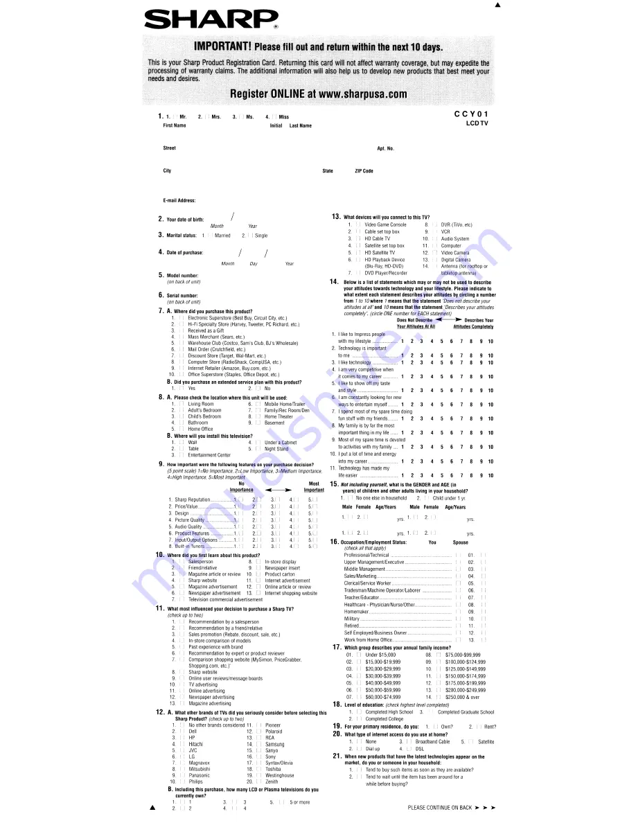 Sharp AQUOS LC-32LE700UN Operation Manual Download Page 58