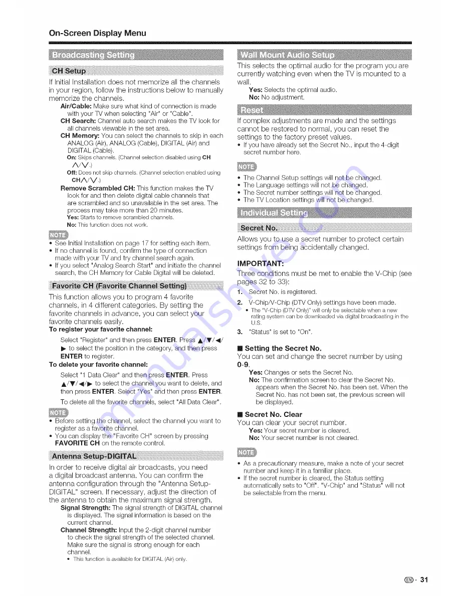 Sharp AQUOS LC-40LE810UN Operation Manual Download Page 32