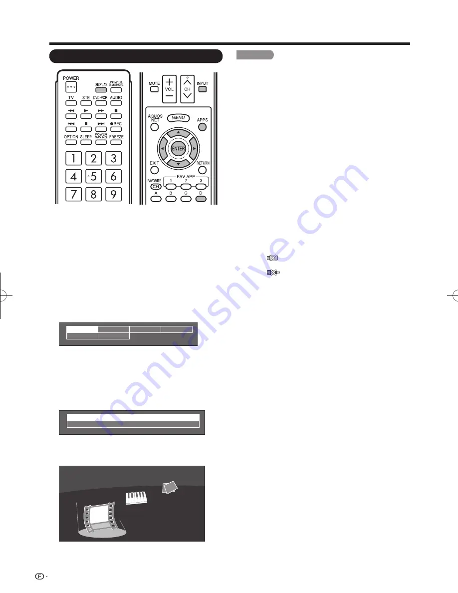 Sharp AQUOS LC-40LE830U (French) Mode D'Emploi Download Page 44