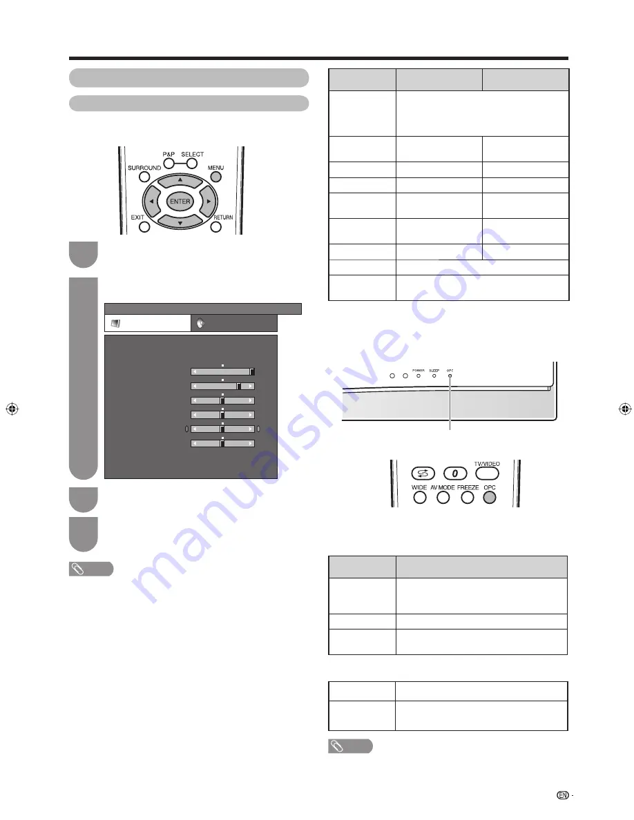 Sharp AQUOS LC-42A65M Operation Manual Download Page 34