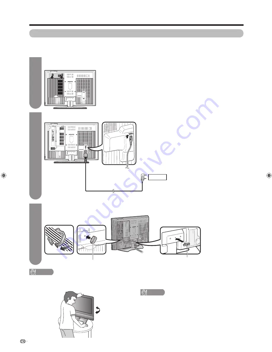 Sharp Aquos LC-42BX5H Operation Manual Download Page 8