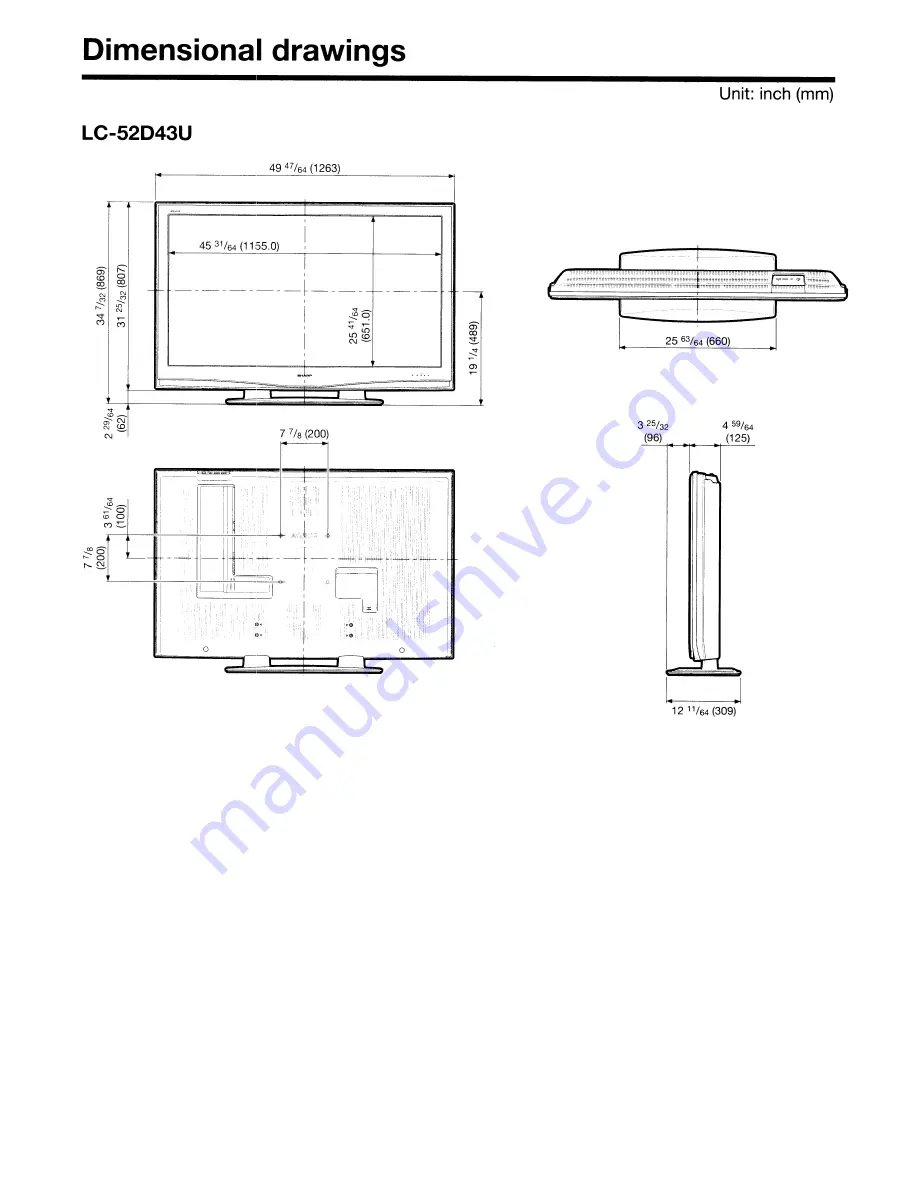 Sharp Aquos LC-42D~43U Operation Manual Download Page 61