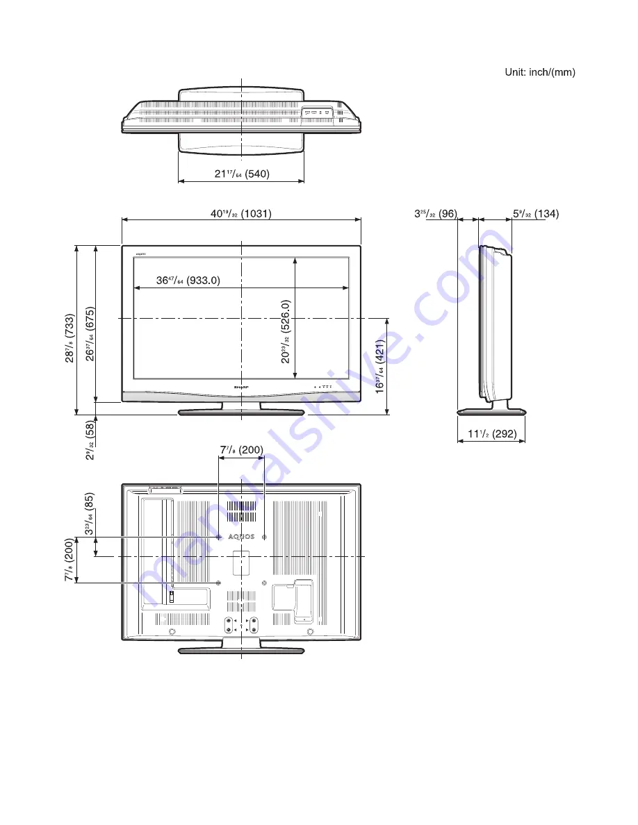 Sharp Aquos LC-42D72U Service Manual Download Page 12