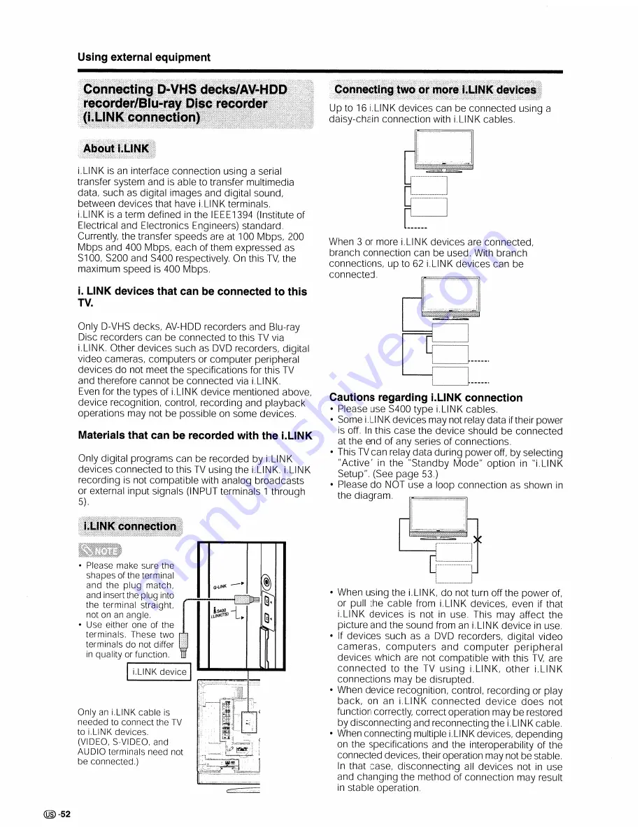 Sharp Aquos LC 45GD7U Operation Manual Download Page 53