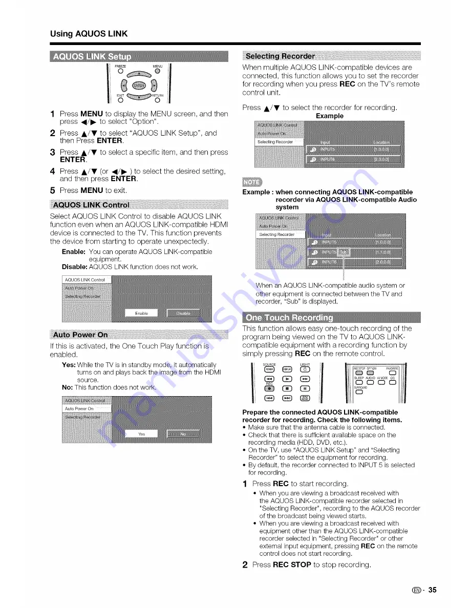 Sharp AQUOS LC-46D85U Operation Manual Download Page 36