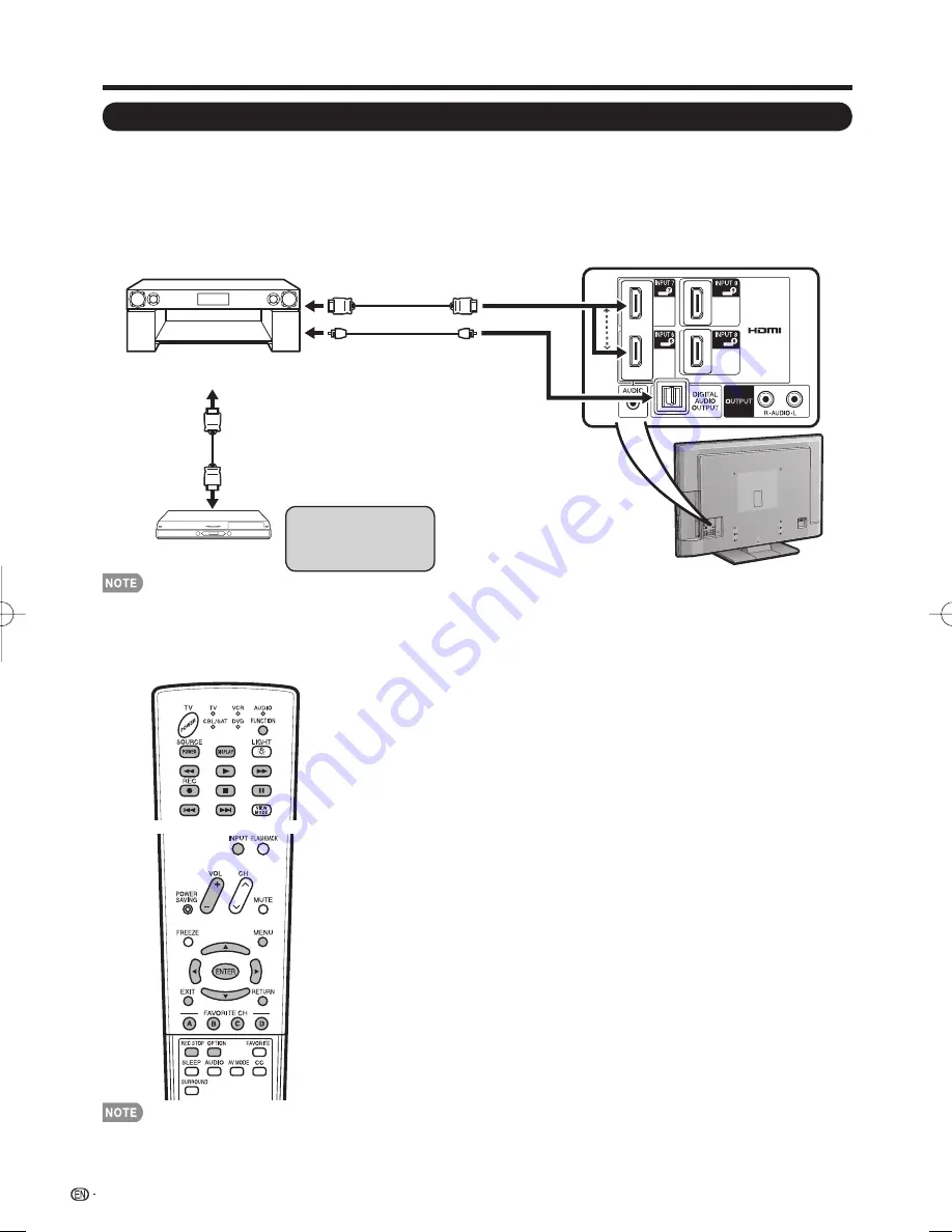 Sharp Aquos LC 46D85UN Скачать руководство пользователя страница 36