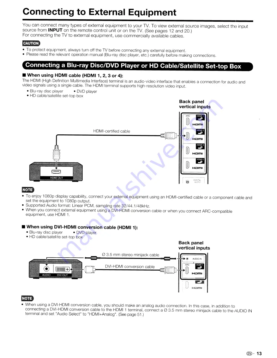 Sharp AQUOS LC-52LE920UN Operation Manual Download Page 14