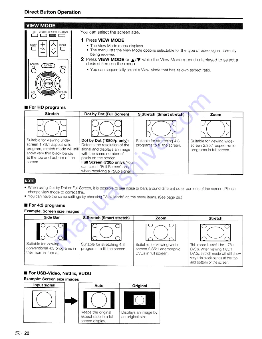 Sharp AQUOS LC-52LE920UN Operation Manual Download Page 23