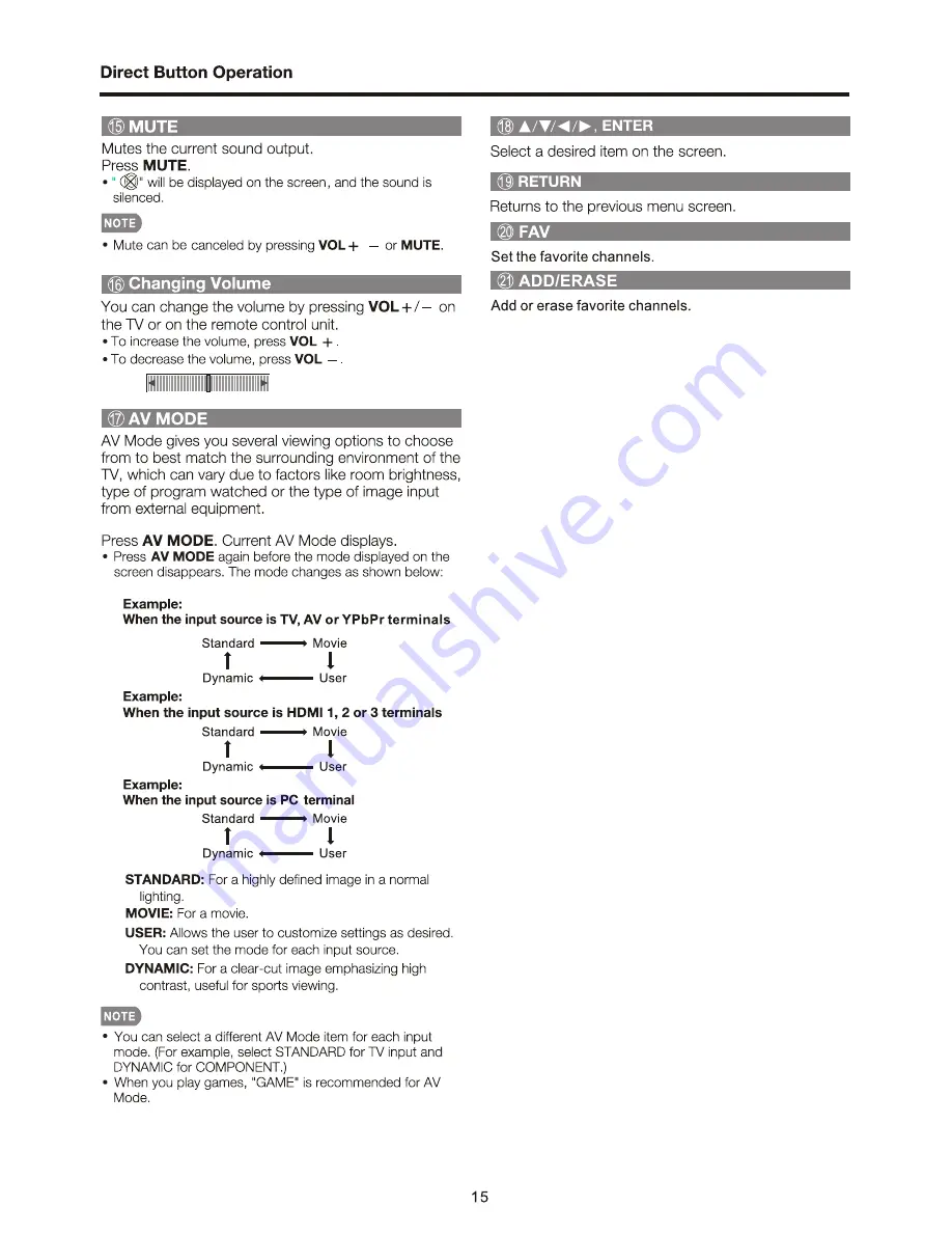 Sharp Aquos LC-60E69U Operation Manual Download Page 15