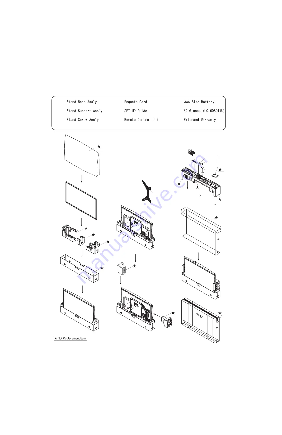 Sharp Aquos LC-60SQ10U Service Manual Download Page 260