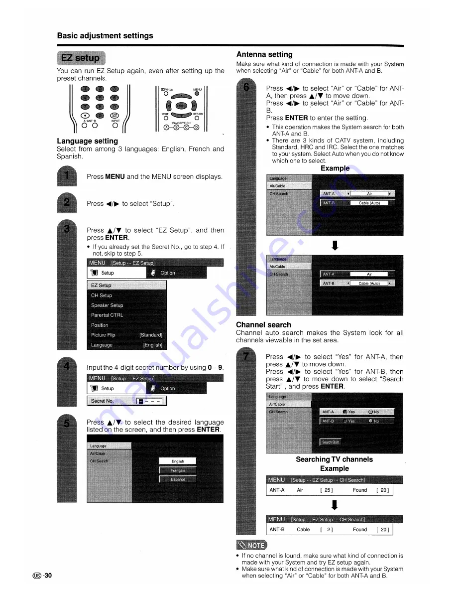 Sharp Aquos LG-32G4U Operation Manual Download Page 31