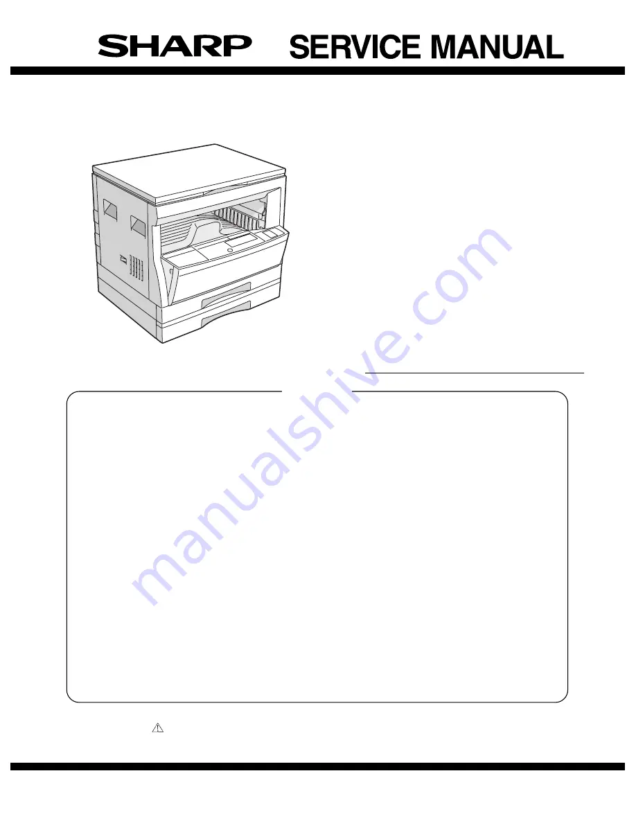 Sharp AR-162 Service Manual Download Page 1