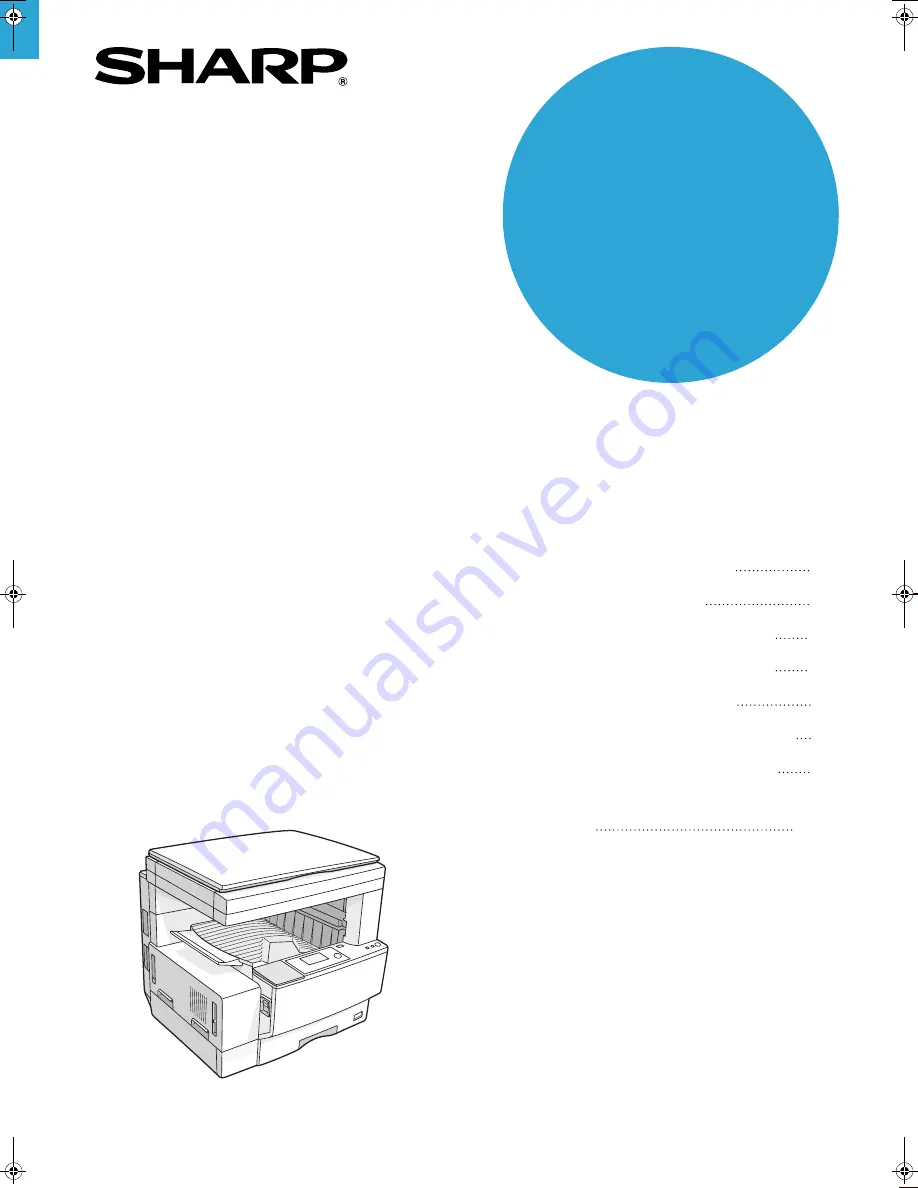 Sharp AR-215 Operation Manual Download Page 1