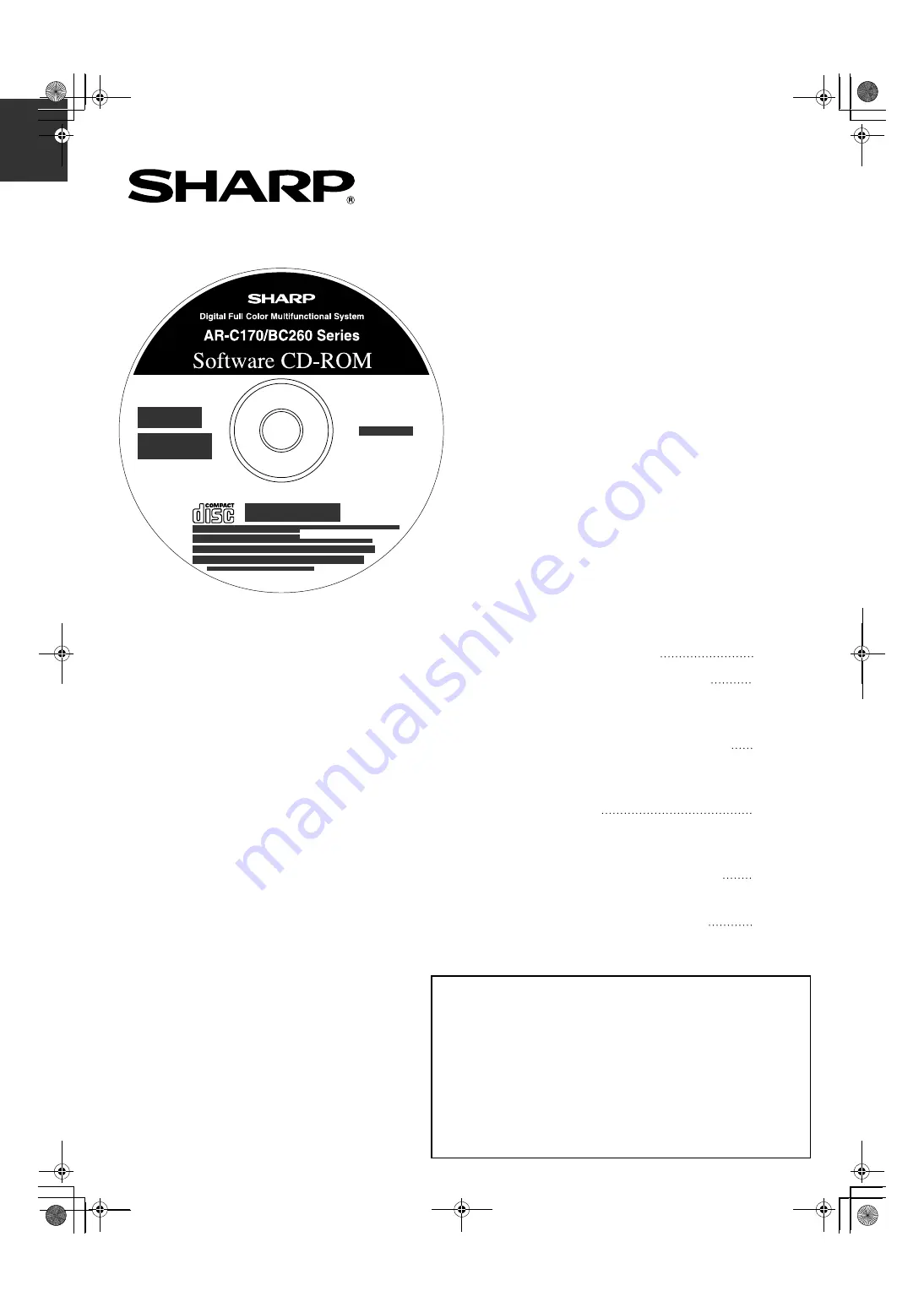 Sharp AR-BC260 Operation Manual Download Page 141