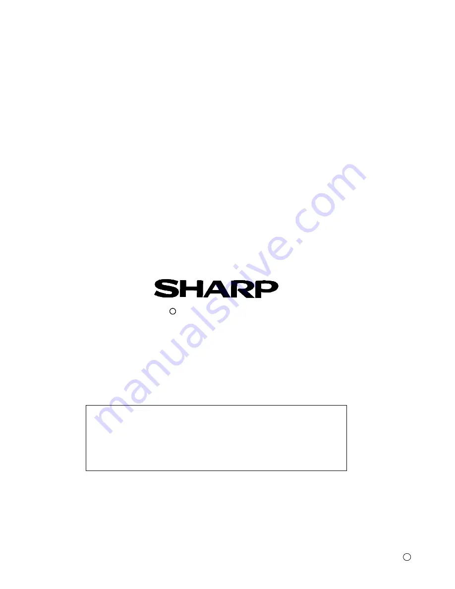 Sharp AR-FX12 Service Manual Download Page 122