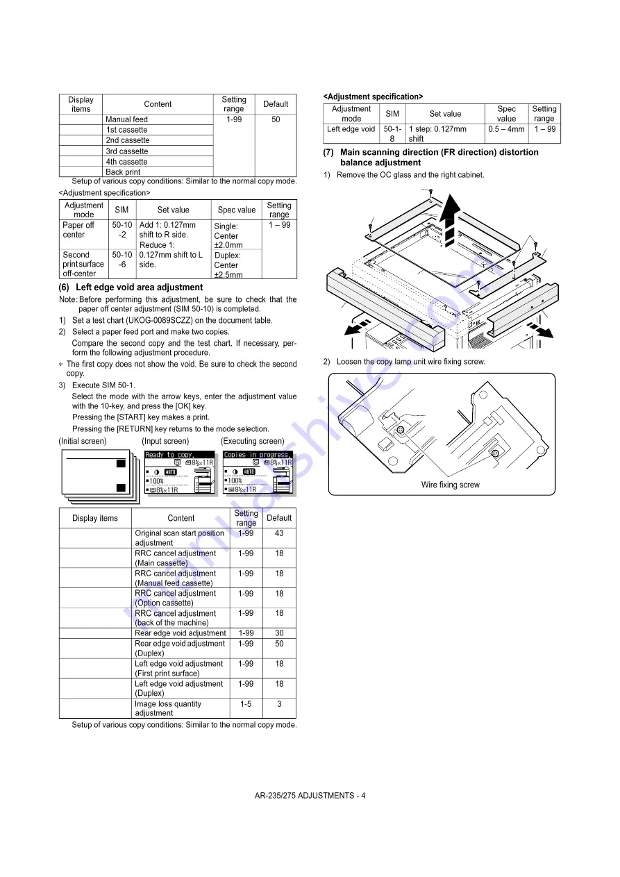 Sharp AR-M208 Service Manual Download Page 56