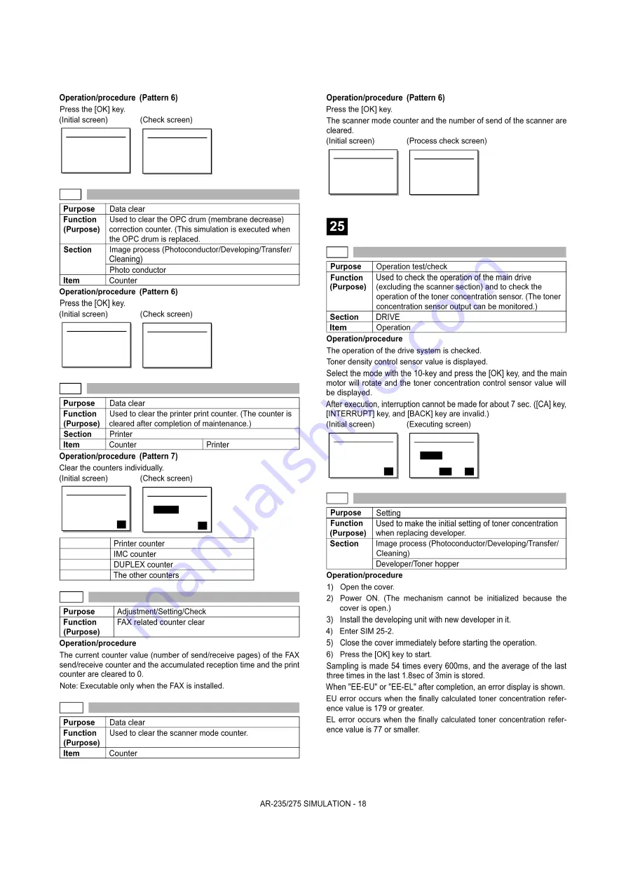 Sharp AR-M208 Service Manual Download Page 79