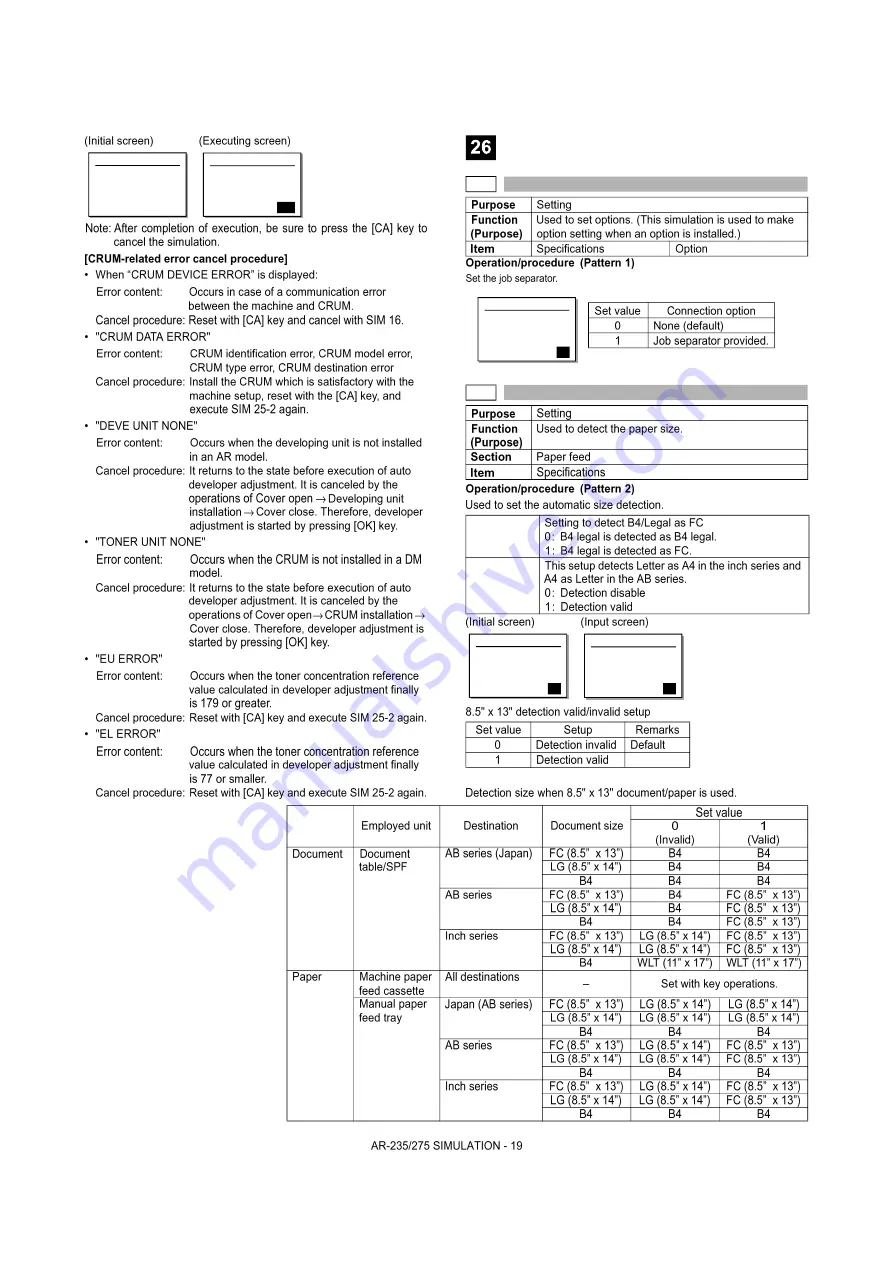 Sharp AR-M208 Service Manual Download Page 80