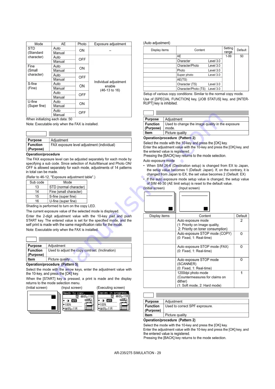 Sharp AR-M208 Service Manual Download Page 90