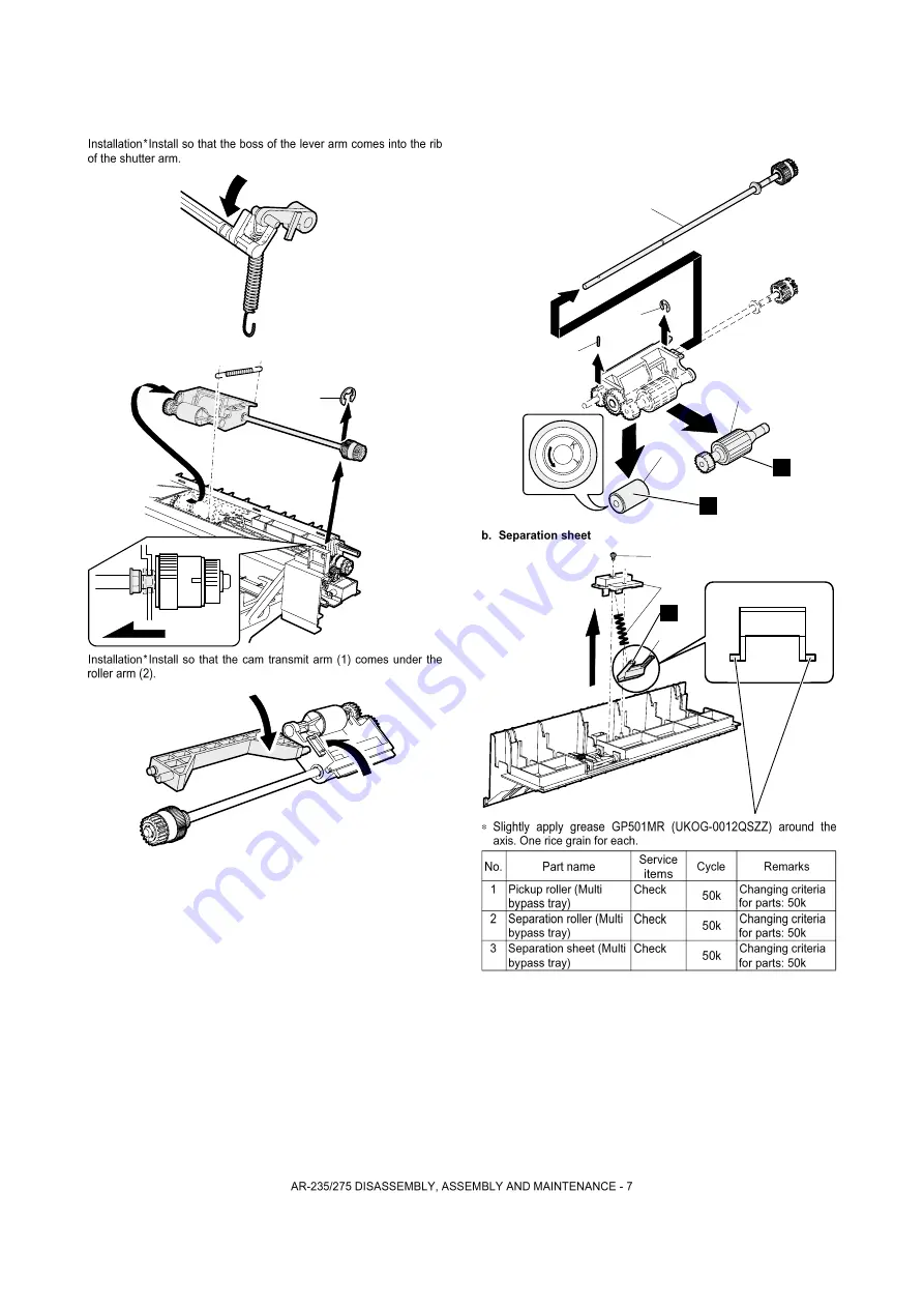 Sharp AR-M208 Service Manual Download Page 117