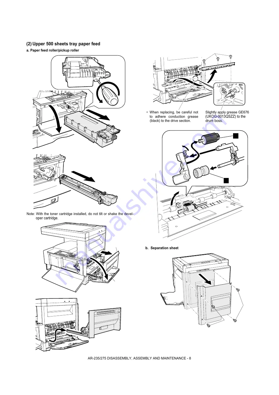 Sharp AR-M208 Service Manual Download Page 118