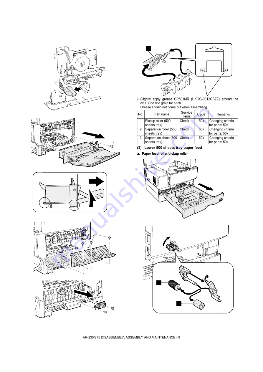 Sharp AR-M208 Service Manual Download Page 119