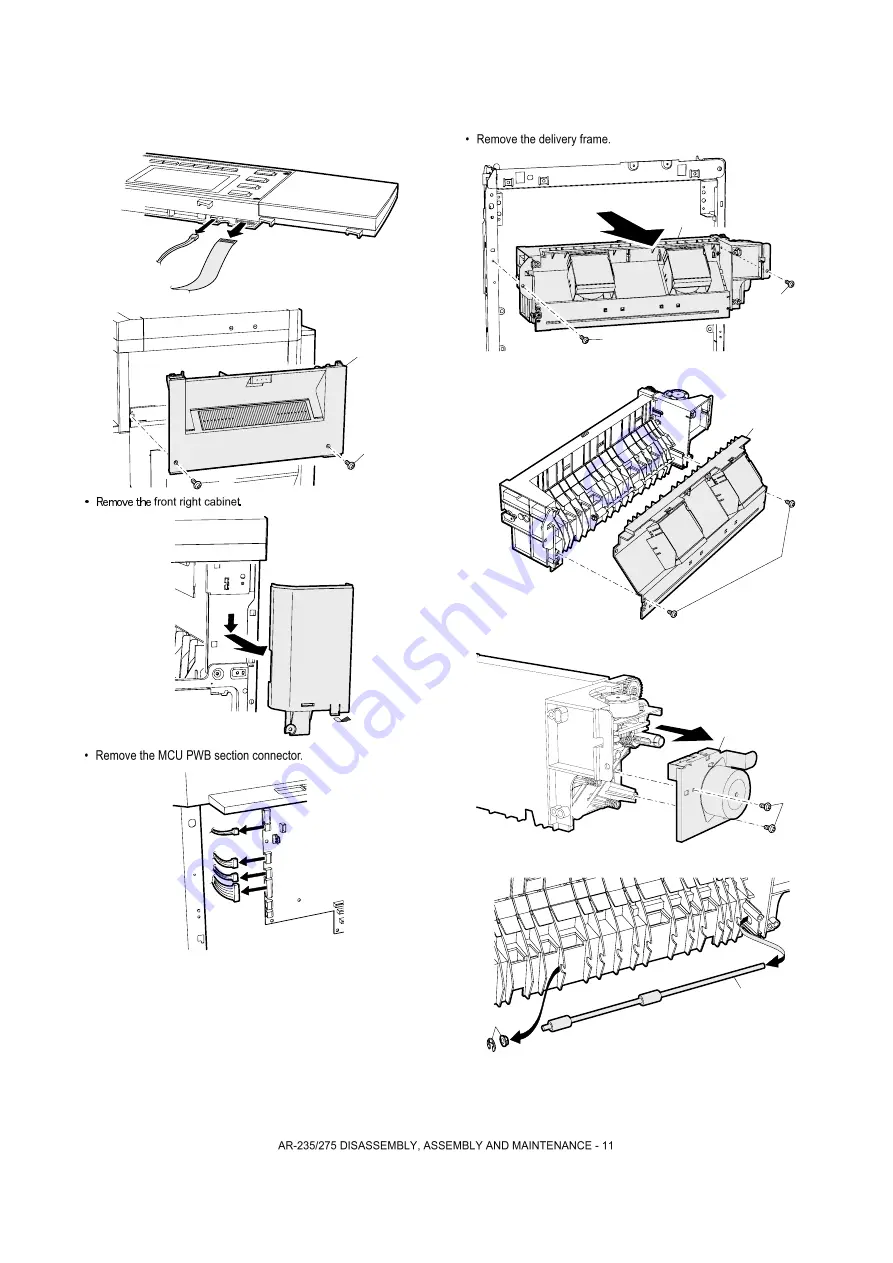 Sharp AR-M208 Service Manual Download Page 121