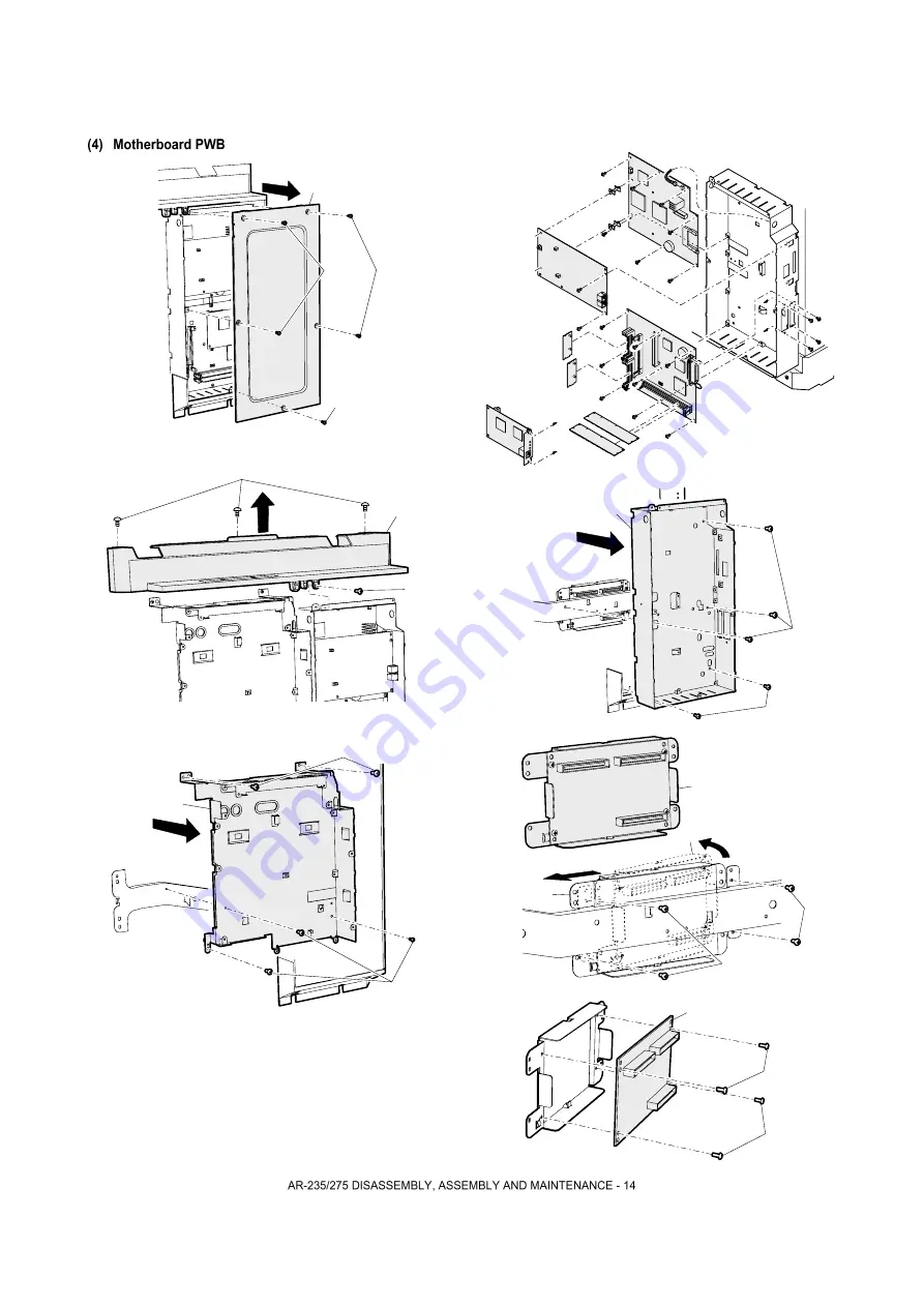 Sharp AR-M208 Service Manual Download Page 124