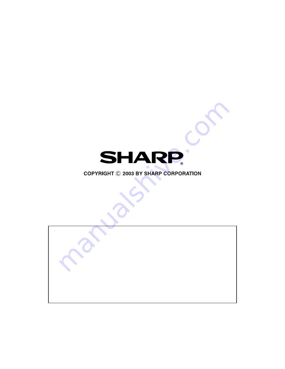 Sharp AR-M236 Service Manual Download Page 144