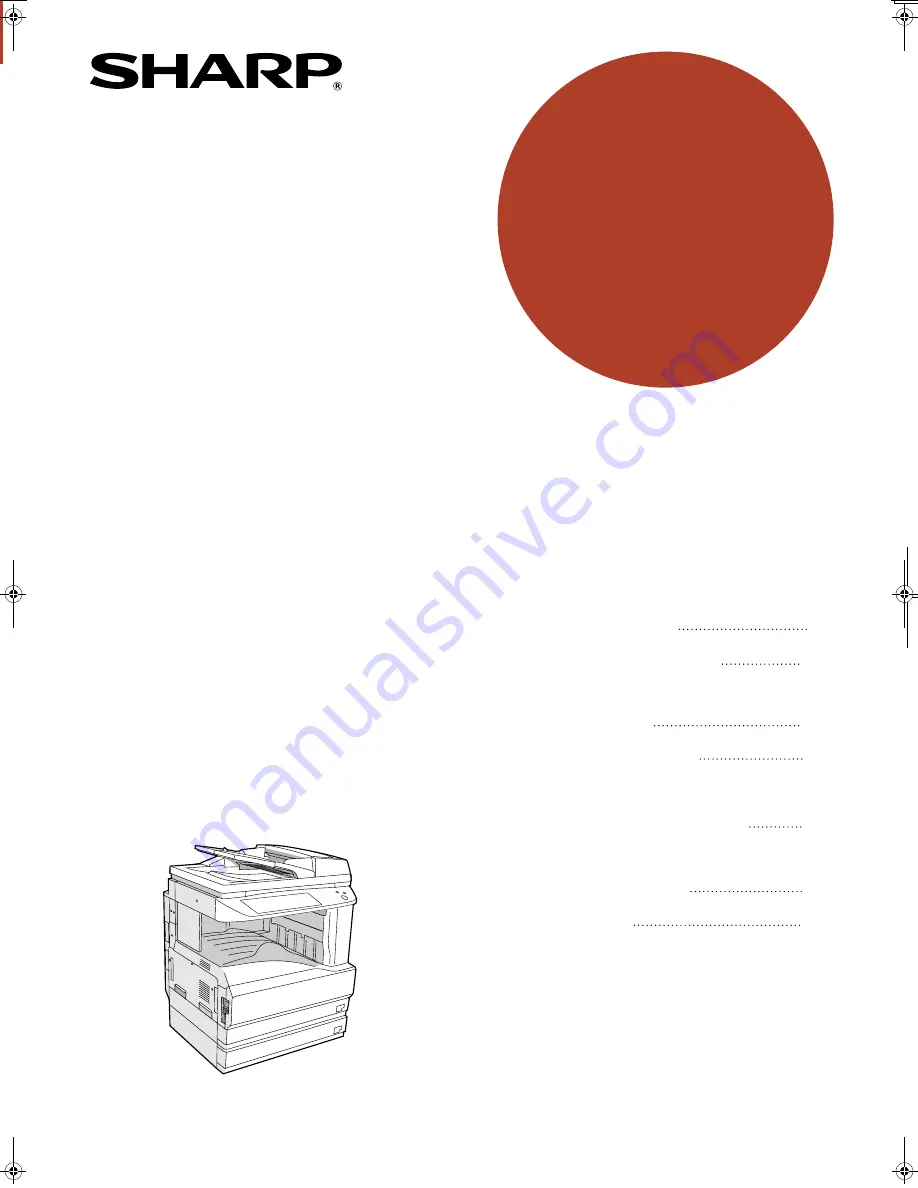 Sharp AR-M256 Operation Manual Download Page 1