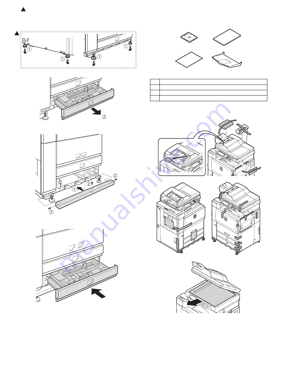 Sharp AR M550N - B/W Laser - Copier Installation Manual Download Page 5