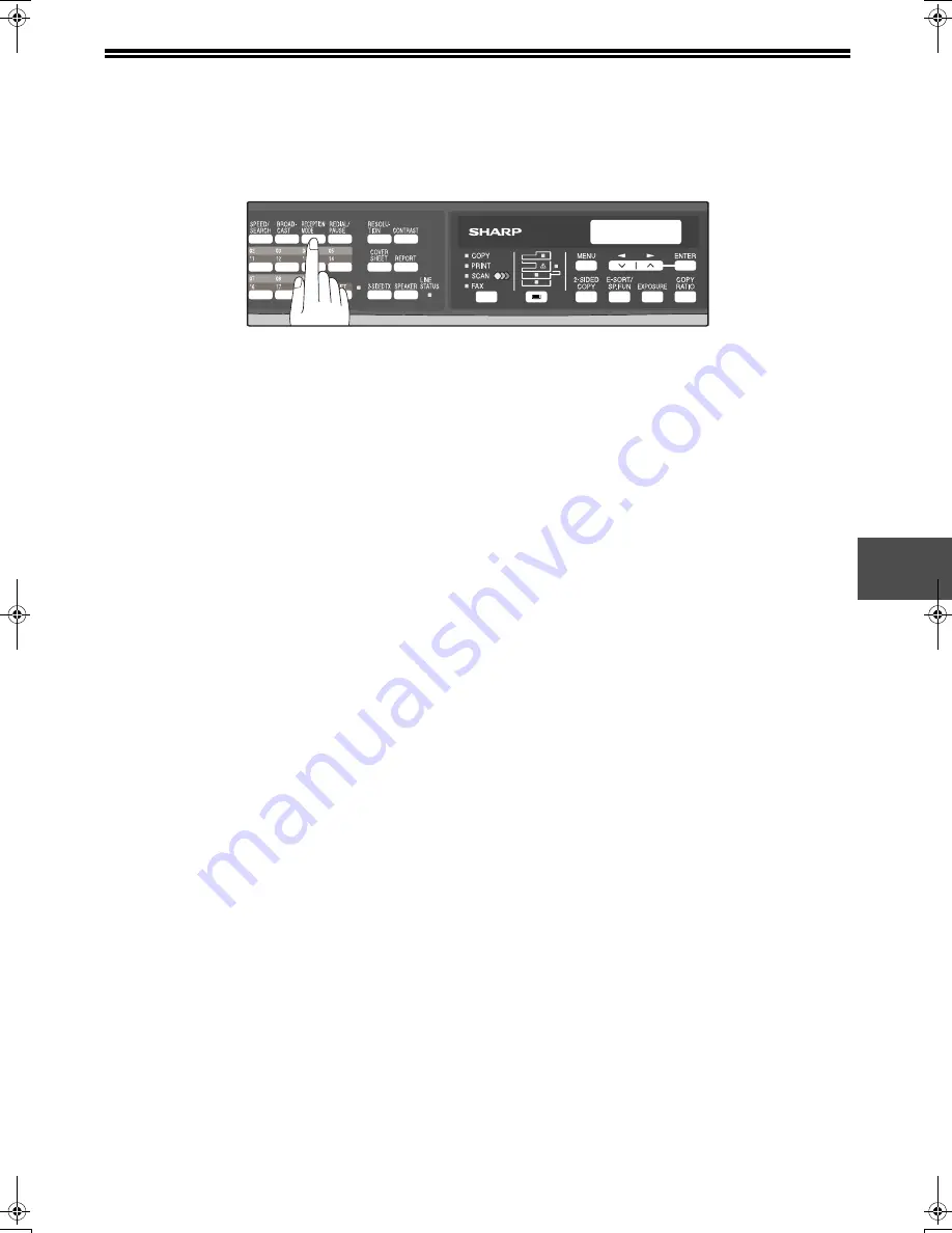 Sharp ARFX13 - Fax Interface Card Скачать руководство пользователя страница 67