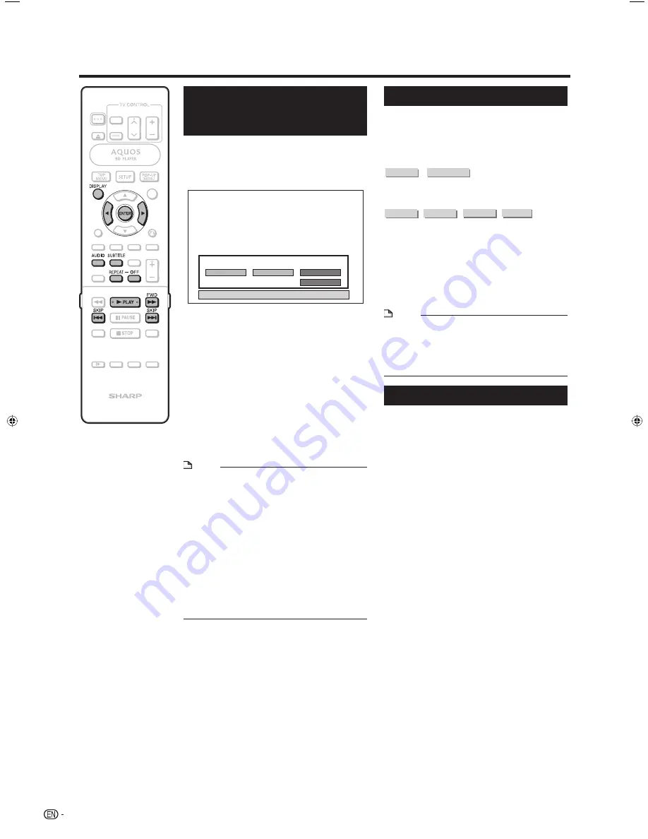 Sharp BD-HP20S Operation Manual Download Page 32