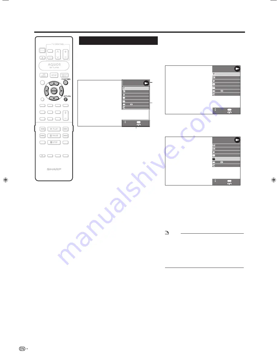 Sharp BD-HP20S Operation Manual Download Page 34