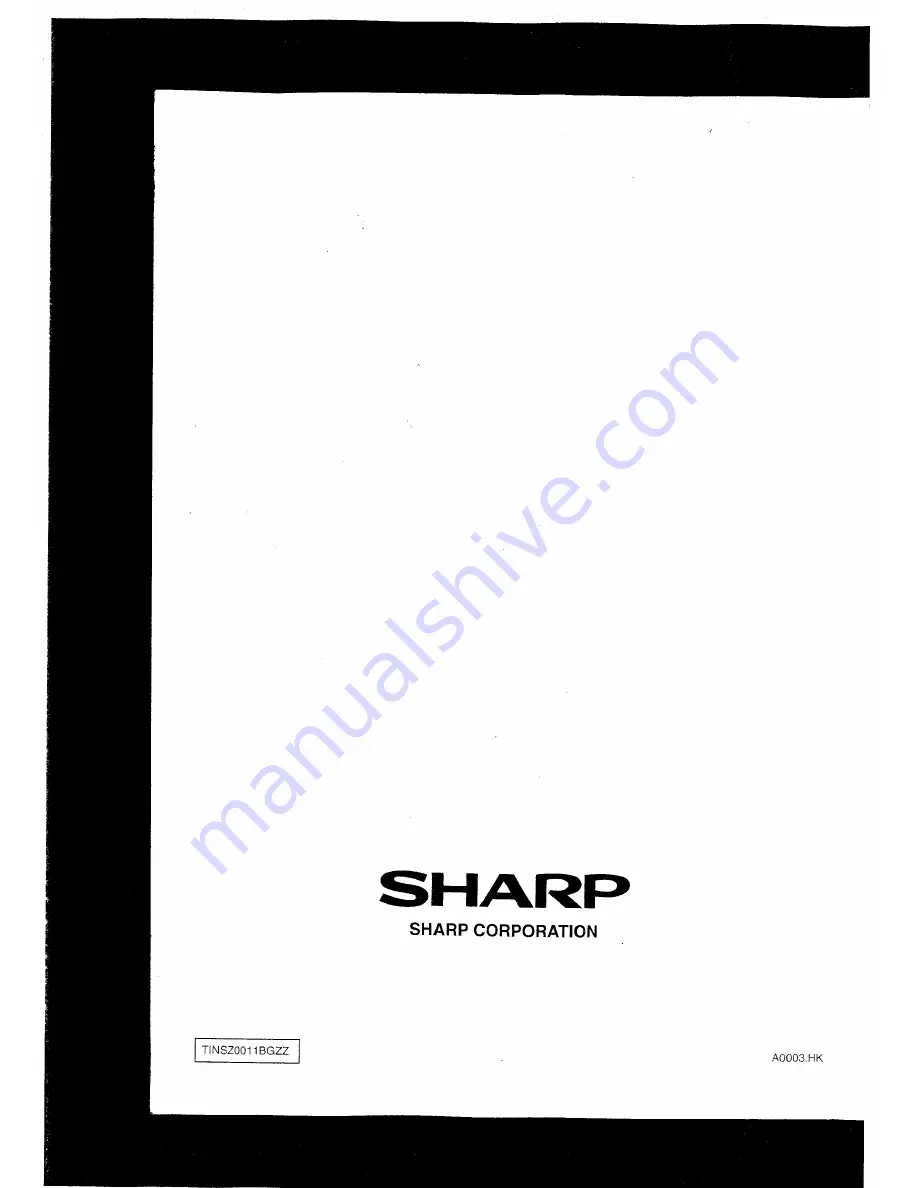 Sharp CD-BA1200H Operation Manual Download Page 27