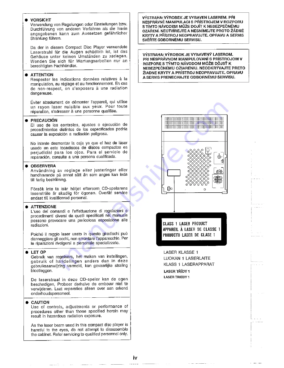 Sharp CD-BA1500H Operation Manual Download Page 5