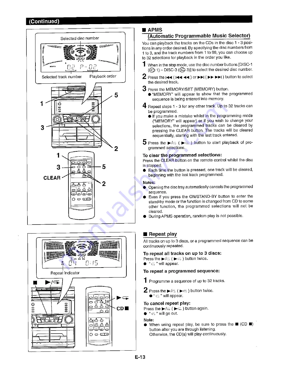 Sharp CD-BA2010H Operation Manual Download Page 19